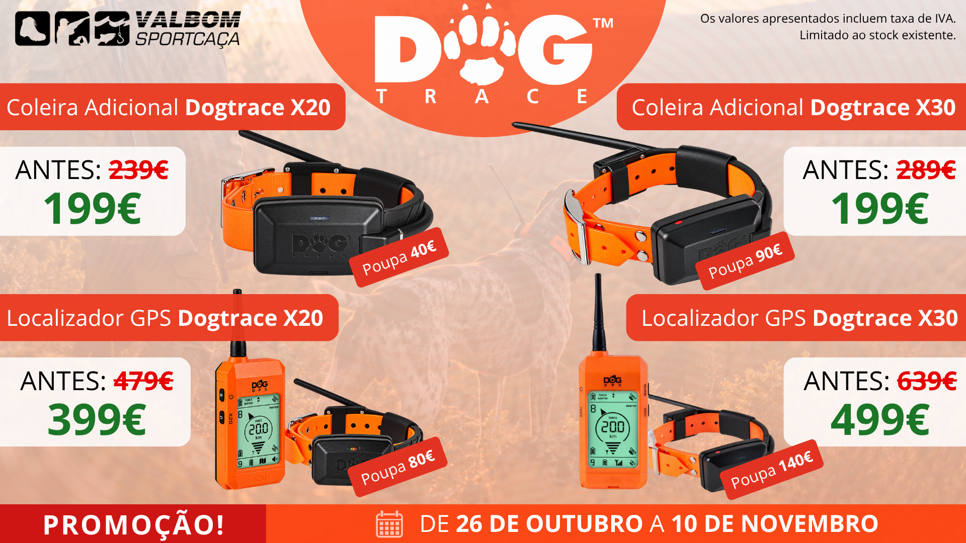 Promoção Dogtrace X20 e X30